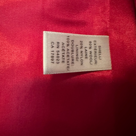 Banana Republic Red Coat, S Petite - Picture 7 of 8